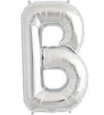 Nedi Party Marty Folyo Harf Balon 40'' Gümüş(b)