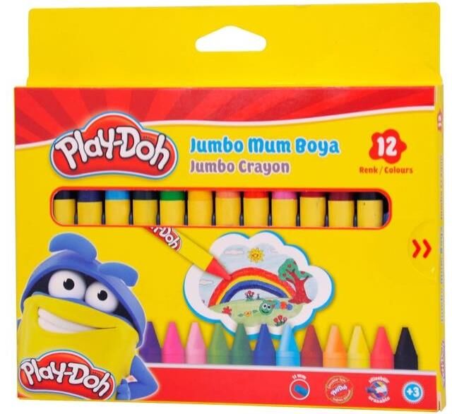 Play-doh Silin.crayon(mum)boya Jumbo 12 Renk(krt) Play-cr005