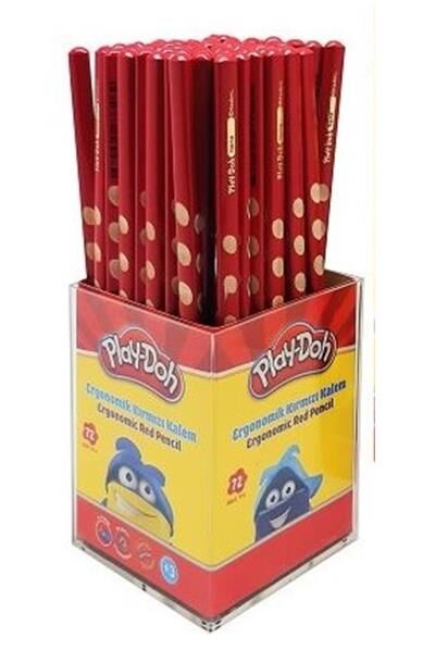 Play-doh Kırmızı Kopya Kalemi Oluklu Üçgen Play-kk015