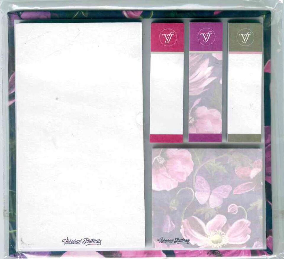 Victorias Journals Yapışkanlı Not Kağıdı 12x11,5 Cm Hard Cover 3172