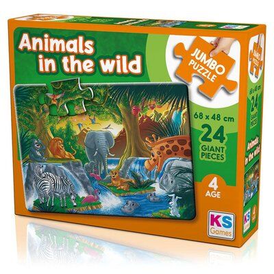 Ks Games Jumbo Puzzle 24 Parça Animal In The Wild Jp-31008