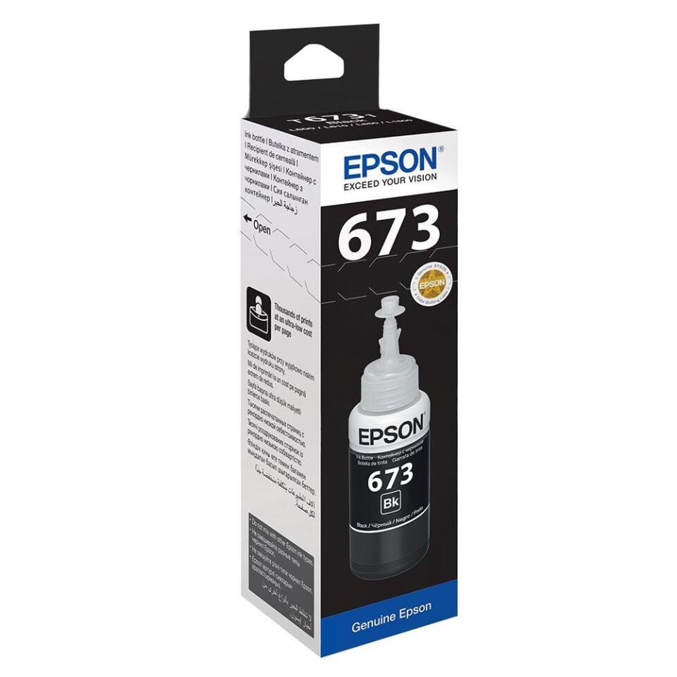 Epson T6731 Black Siyah Şişe Mürekkep T67314a