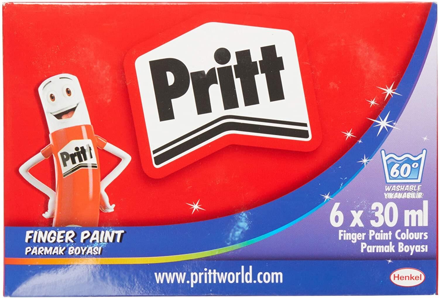 Pritt Parmak Boyası 6 Renk 30 Ml Şişe 1221355