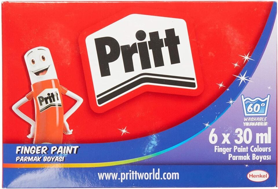 Pritt Parmak Boyası 6 Renk 30 Ml Şişe 1221355