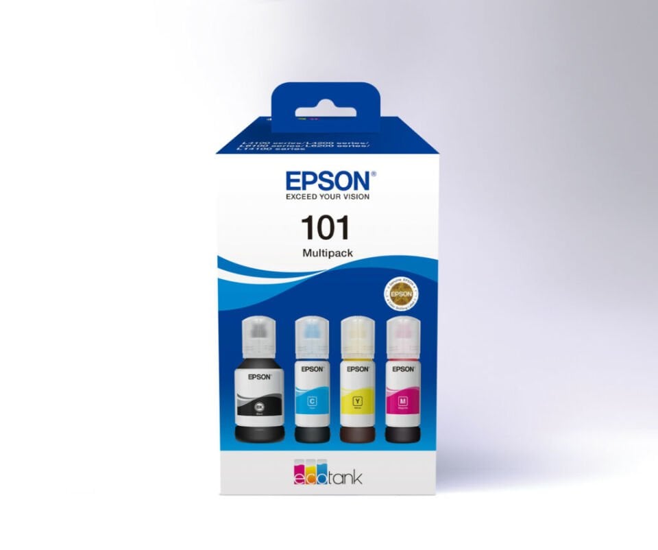 Epson 101 Cyan-magenta-yellow-black Mavi-kırmızı-sarı-siyah T03v6 4lü Multipack Kartuş