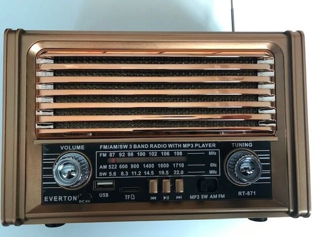 Everton Rt-871bt Bluetooth Fm-usb-tf Card- Şarjlı Nostaljik Radyo