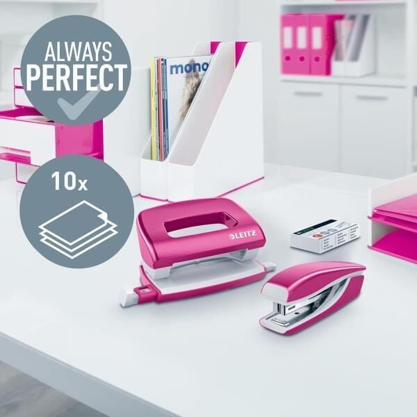 Leitz Zımba Delgeç Set Wow Renk Metalik Pembe 5561-20-23