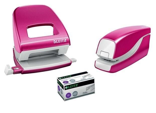 Leitz Zımba Delgeç Set Wow Renk Metalik Pembe 5561-20-23