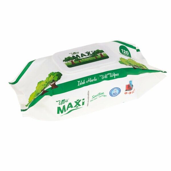 Ultra Maxi Islak Mendil Kapaklı 120'li Paket 62449