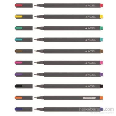 Adel Keçe Uçlu Kalem 0,4 Mm Fınelıner Kahve 20485