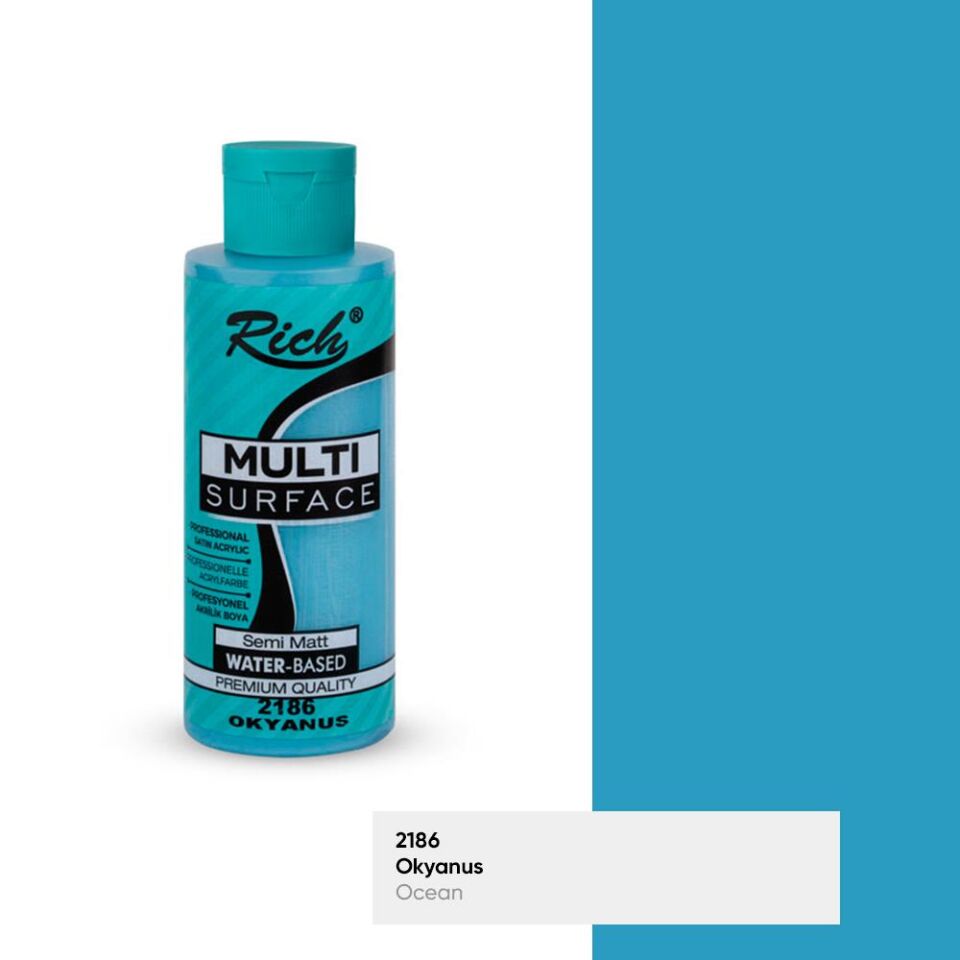 Rich Multi Surface Akrilik Boya 120 Cc Okyanus Mls-120-2186