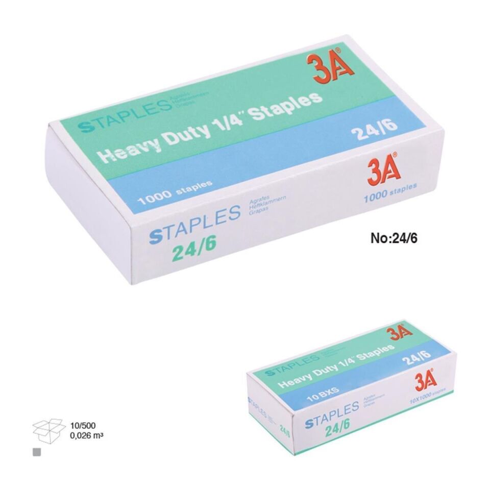 3a Zımba Teli 24/6 Beyaz 1197