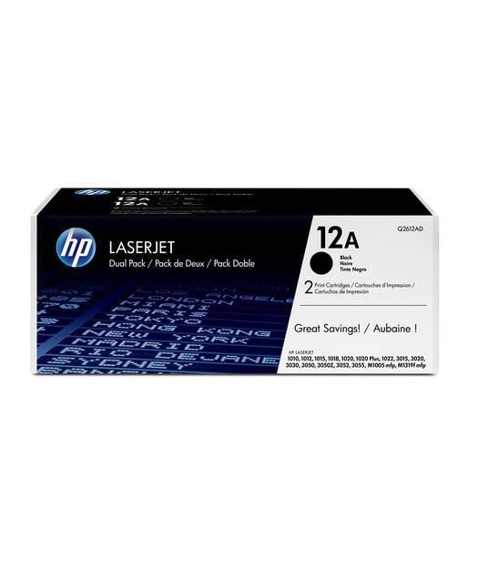 Hp 12af Black Siyah 2.000 Sayfa Çiftli Toner Q2612af