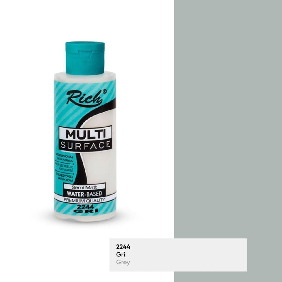 Rich Multi Surface Akrilik Boya 120 Cc Gri Mls-120-2244
