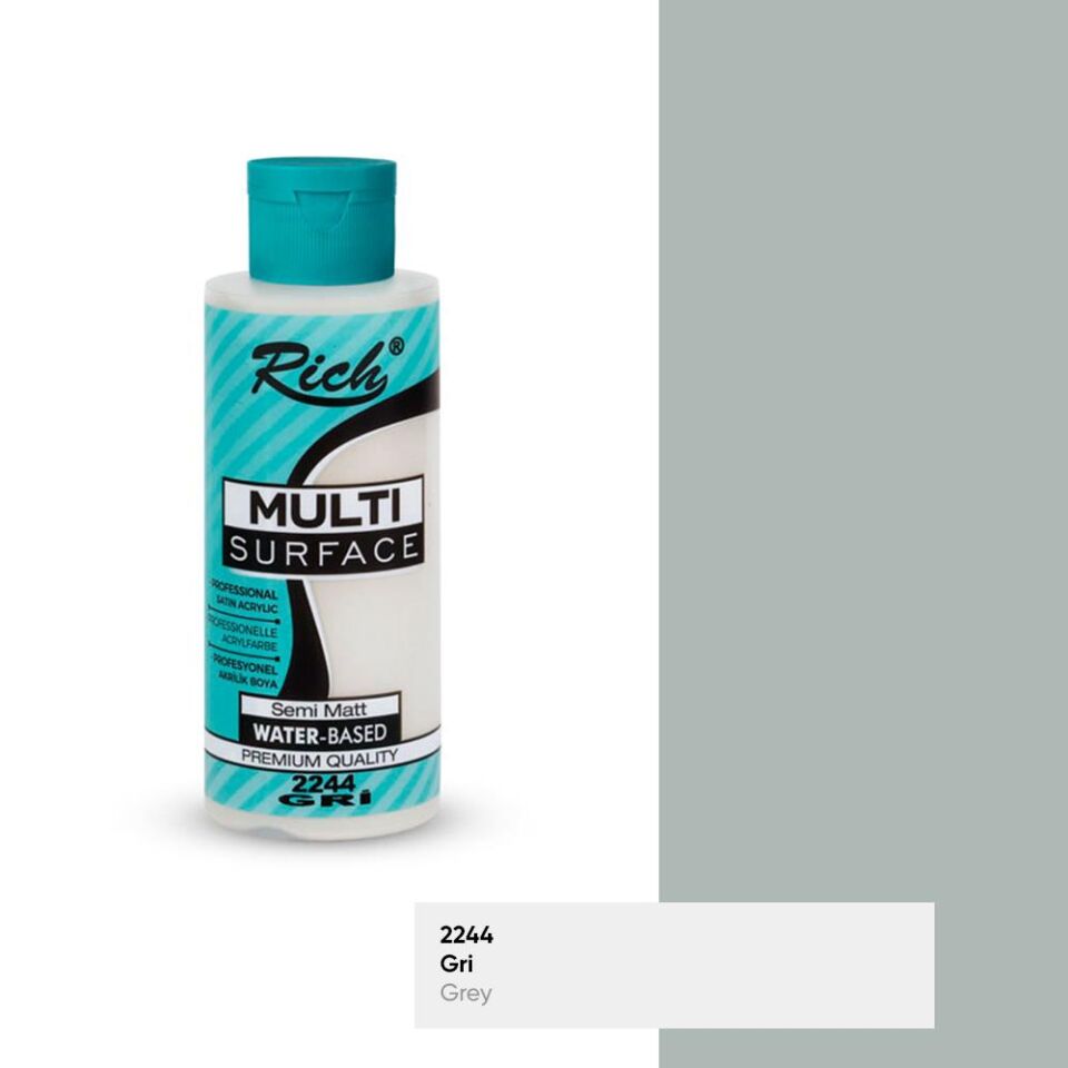 Rich Multi Surface Akrilik Boya 120 Cc Gri Mls-120-2244