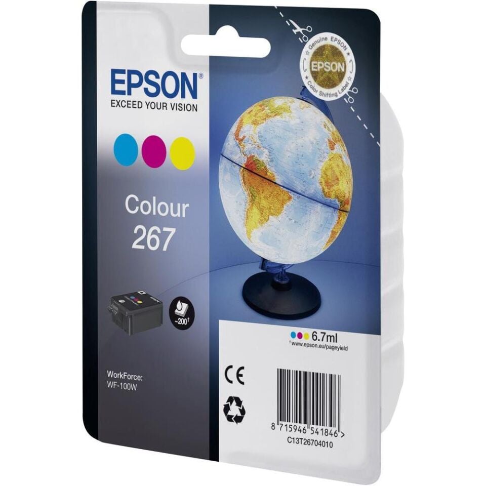 Epson 267 Renkli Mürekkep Kartuş T26704010