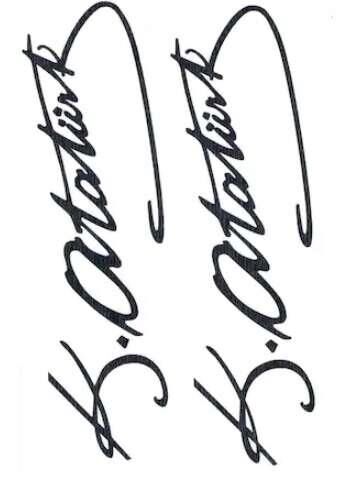 Kuzey 3d Baskılı Stıcker Ata İmzalı Gold-silver-black