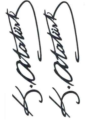 Kuzey 3d Baskılı Stıcker Ata İmzalı Gold-silver-black