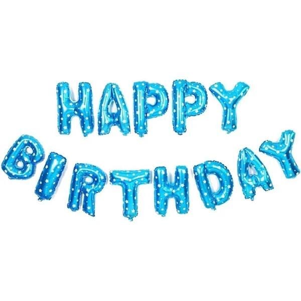 Nedi Folyo Balon 18'' Happy Birthday Puanlı Mavi