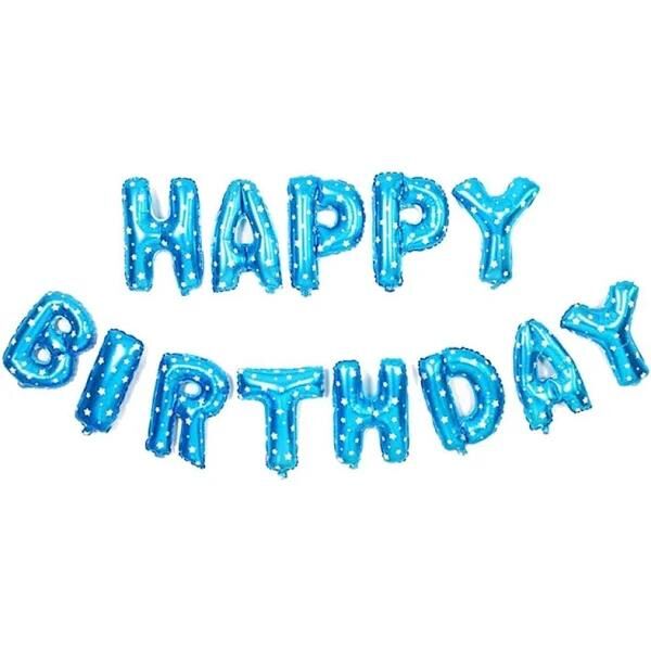 Nedi Folyo Balon 18'' Happy Birthday Puanlı Mavi