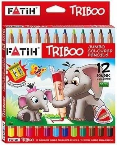 Fatih Kuruboya 12'li Jumbo Triboo Üçgen Natural Tam Boy Fa-33426
