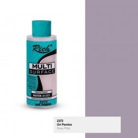 Rich Multi Surface Akrilik Boya 120 Cc Gri Pembe Mls-120-2272