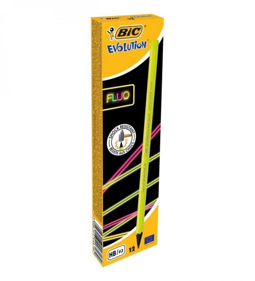 Bic Kurşun Kalem Hb 12'li Evolution Fluo 940757