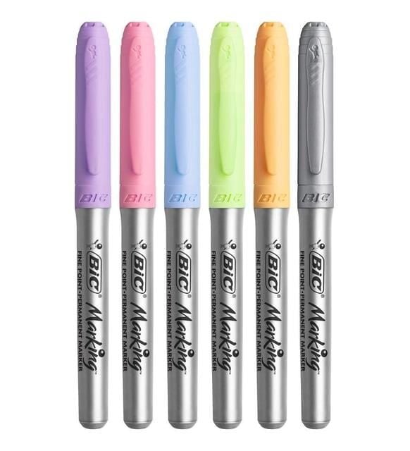 Bic Permanent Kalem Markıng 6'lı Colour Pastel 961443