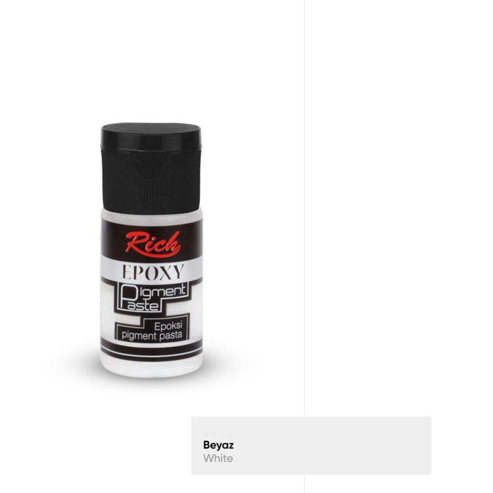Rich Epoksi Pigment Pasta Opak 20 Cc Beyaz Pgmt-025-05656
