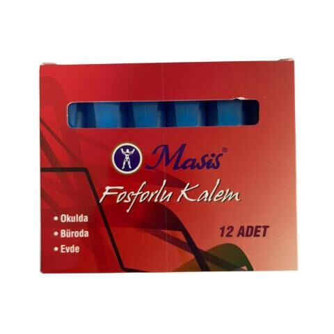Masis Fosforlu Kalem Mavi H708 H708-12mv