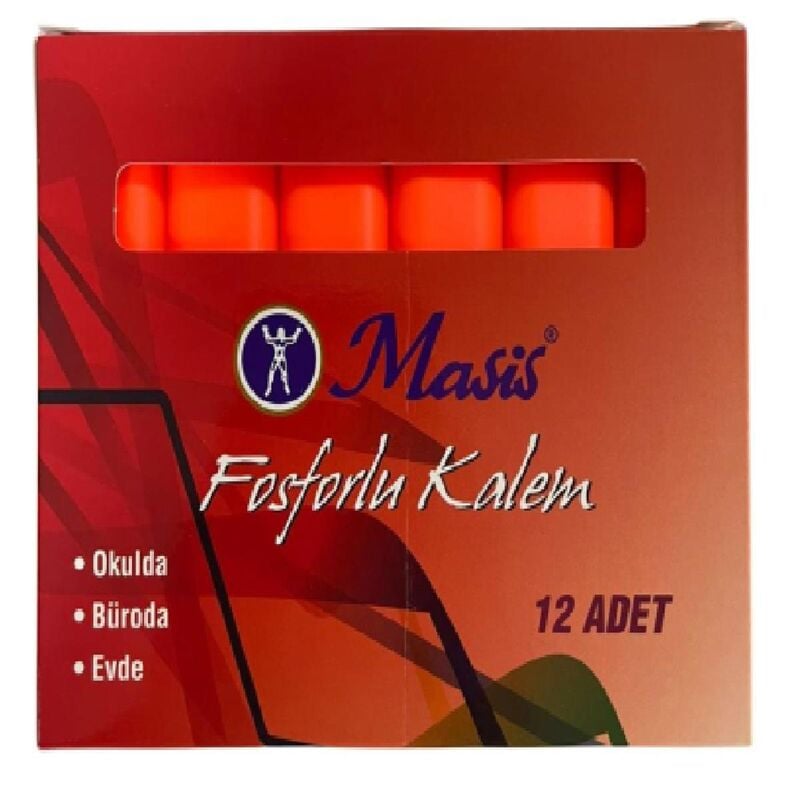 Masis Fosforlu Kalem Turuncu H708 H708-12t
