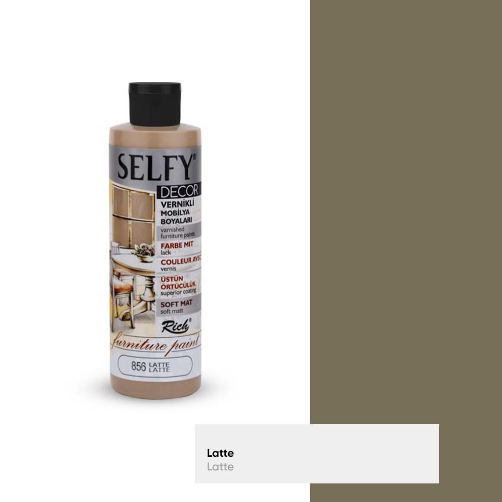 Rich Selfy Decor Mobilya Boyası Vernikli 240 Cc ( 856 ) Latte Slf-240-09457