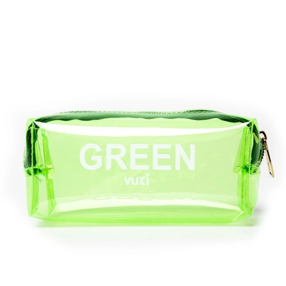 Vuki Kalem Çantası Yeşil Şeffaf Vk-0096