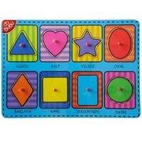 Bu-bu Ahşap Puzzle Şekiller 8 Parça Ap0058
