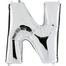 Nedi Party Marty Folyo Harf Balon 40'' Gümüş (n)