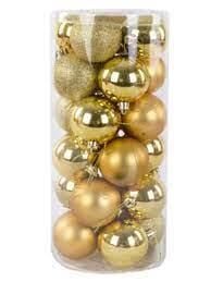 Nedi Ağaç Süsü Top 6 Cm 24'lü Altın 6024g