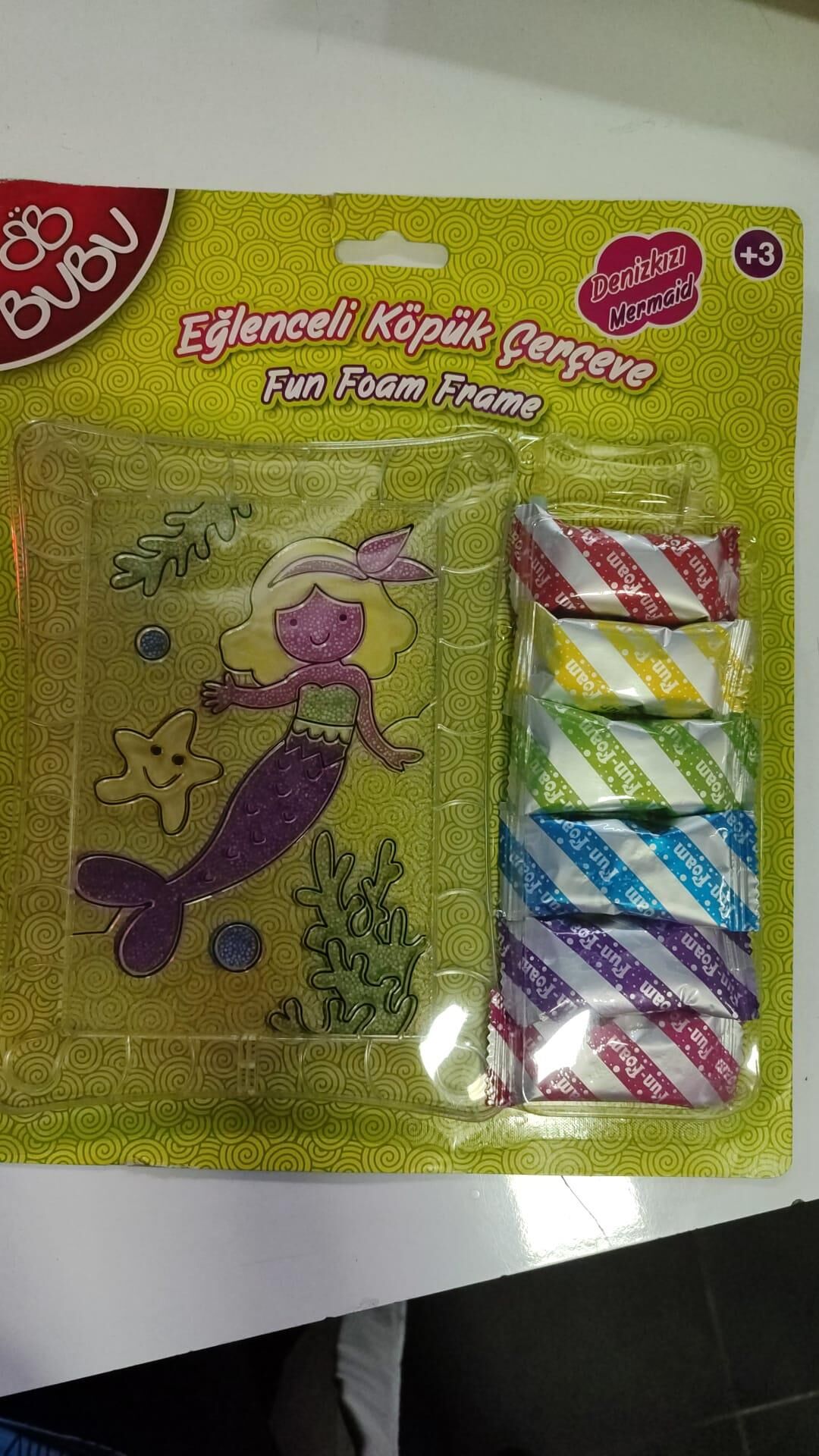 Bu-bu Eğlenceli Köpük Çerçeve Deniz Kızı Eks001 (ek0009)