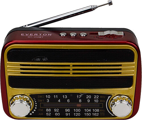 Everton Rt-310bt Bluetooth Fm-usb-tf Card- Şarjlı Nostaljik Radyo