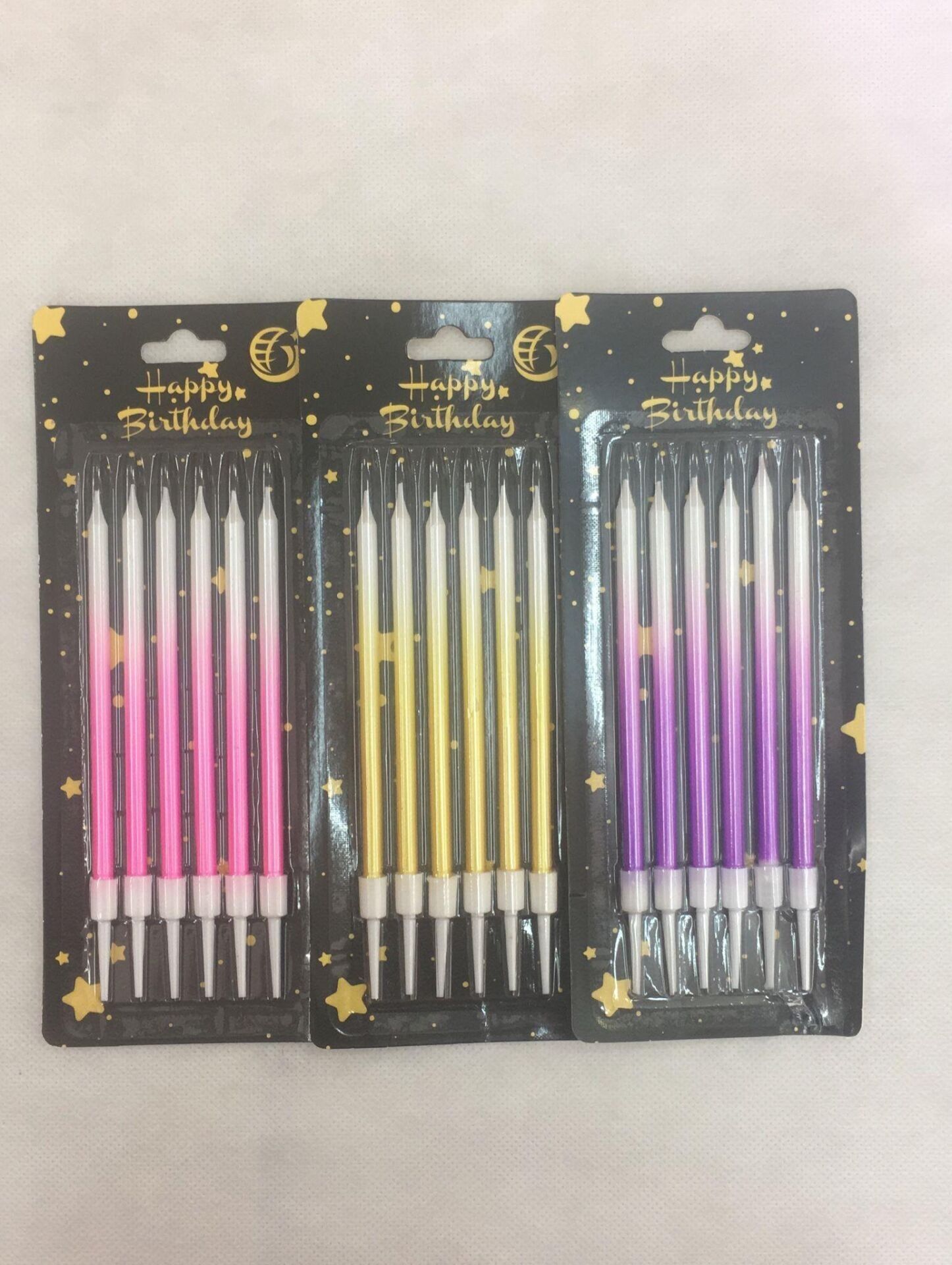 Nedi Mum 6'lı İnce Uzun 11 Cm 3 Renk Tyb-2