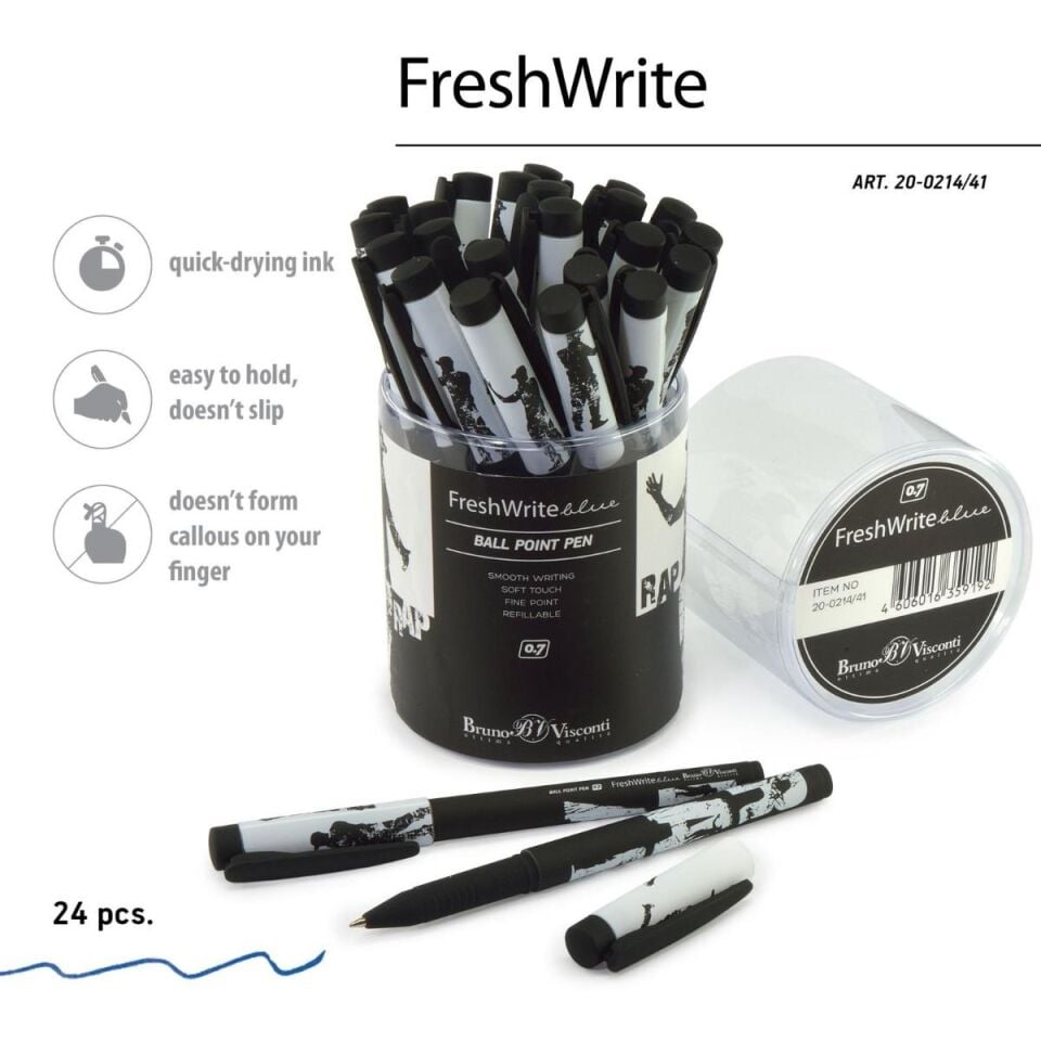 Bruno Visconti Fresh Wrıte 0,7 Mm Tükenmez Kalem Mavi 20-0214-41