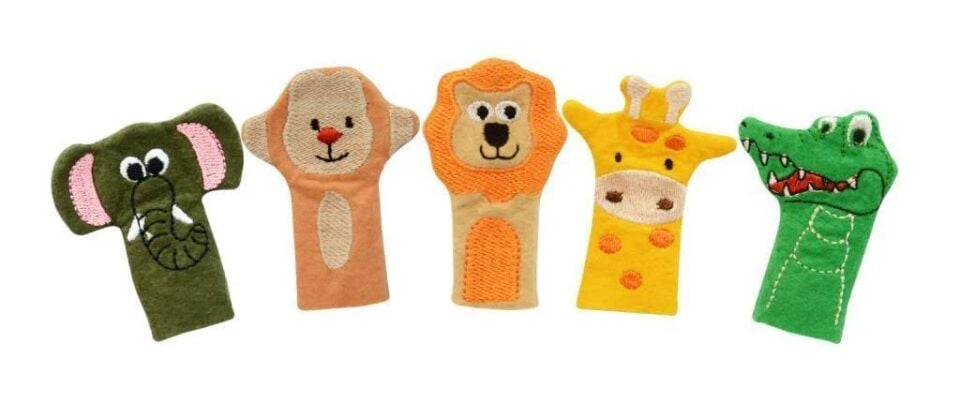 Esmay Anki Vahşi Hayvan Parmak Kukla Seti 5 Li And-5188
