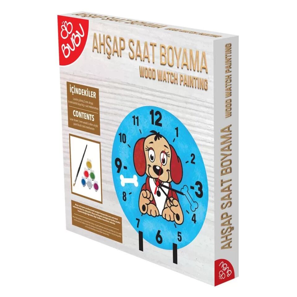 Bu-bu Ahşap Saat Boyama Ac0008