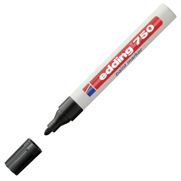 Edding Boya Dekor Markörü ( E-750 ) Siyah Ed75001
