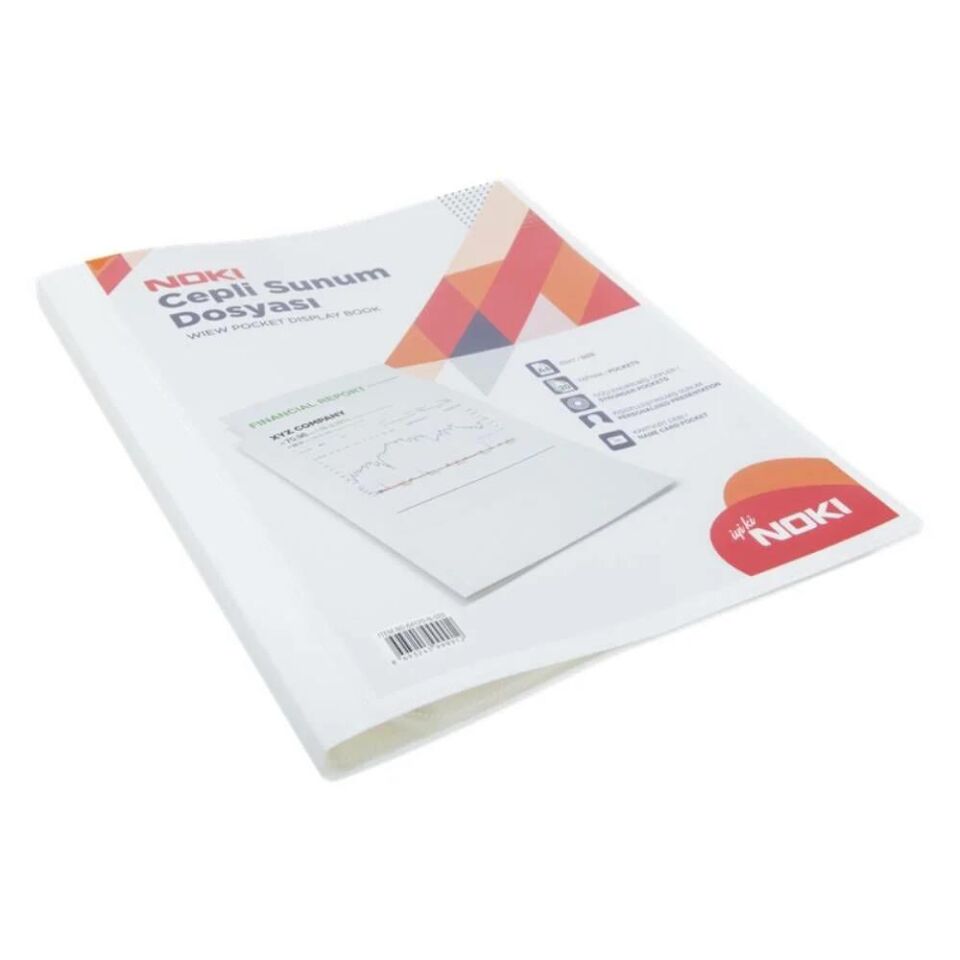 Noki Sunum Dosyası Cepli 20'li Beyaz 64120-n-010