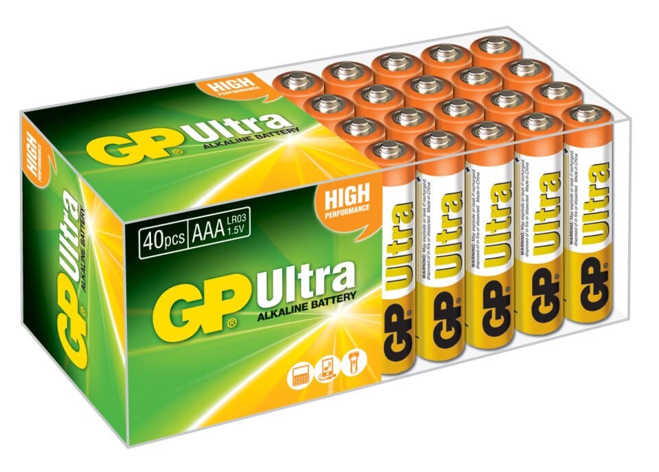 Gp Lr03 Aaa Boy Ultra Alkalin İnce Kalem Pil 40'lı Paket Gp24aut-2b40