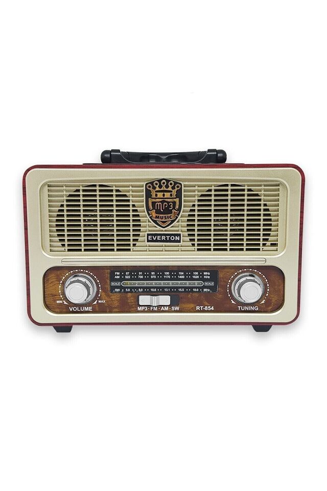Everton Rt-854 Bluetooth-usb-sd-fm Kumandalı Nostaljik Radyo
