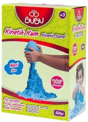 Bu-bu Oyun Kinetik Kumu 500 Gr. Mavi Ku0002