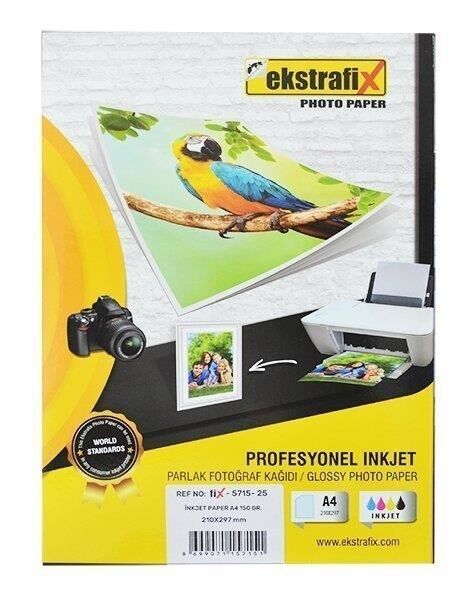 Ekstrafix Fotoğraf Kağıdı A4 200 Gr 25'li Paket İnk Jet Fix-5717