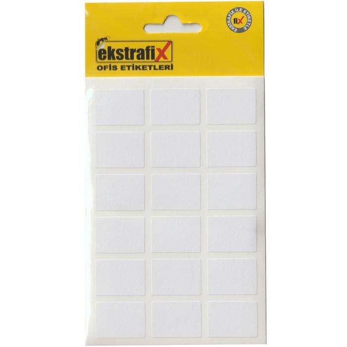 Ekstrafix Ofis Etiketi 10'lu Beyaz 16x22 Mm ( Sc-015 B )
