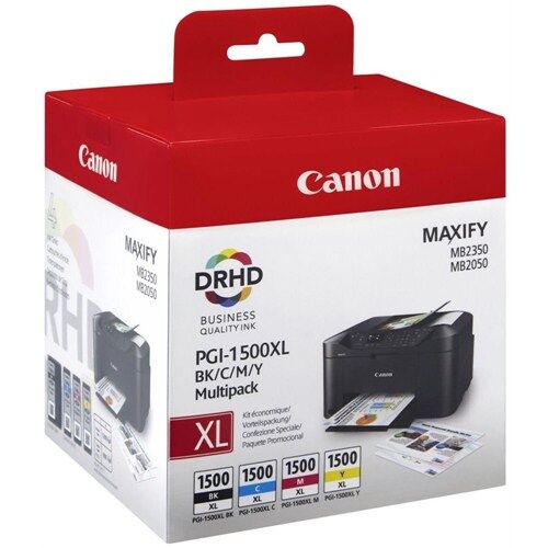 Canon Pgi-1500xl Black-cyan-magenta-yellow Siyah-mavi-kırmızı-sarı Multipack 4'lü Mürekkep Kartuş